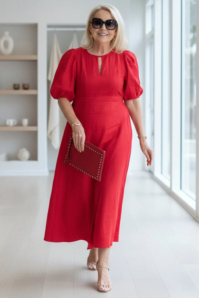 Robe Noire Longue Élégante Femme - Robe Habillée Chic et Intemporelle