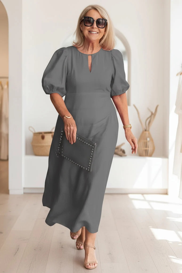 Robe Noire Longue Élégante Femme - Robe Habillée Chic et Intemporelle
