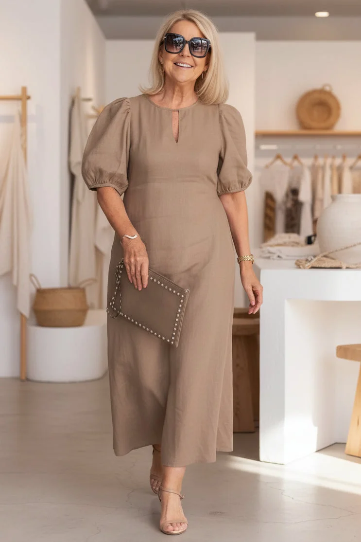 Robe Noire Longue Élégante Femme - Robe Habillée Chic et Intemporelle