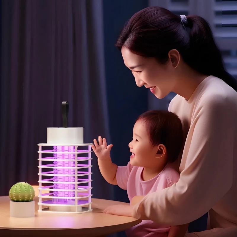 Portable Electronic Insect Zapper USB UV Mosquito Killer Lamp