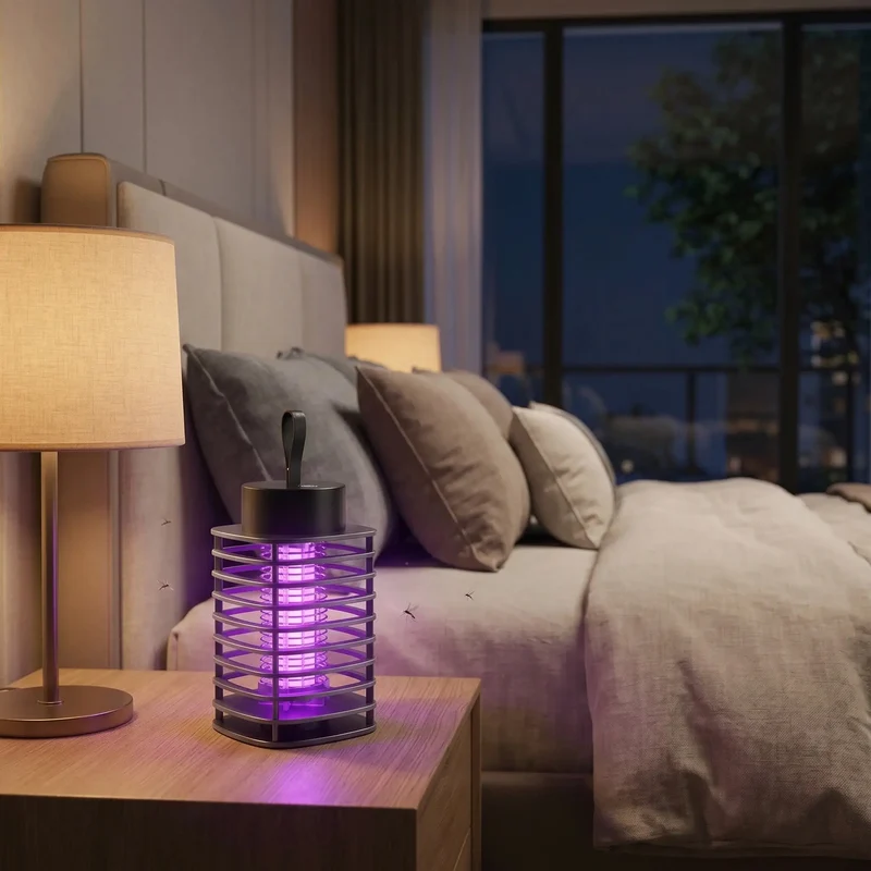 Portable Electronic Insect Zapper USB UV Mosquito Killer Lamp