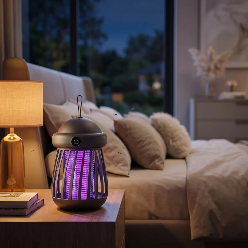 Portable Electronic Insect Zapper USB UV Mosquito Killer Lamp