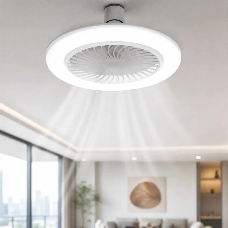 Modern Ceiling Fan with Adjustable LED Light | Stylish 3-Speed Indoor Ceiling Fans