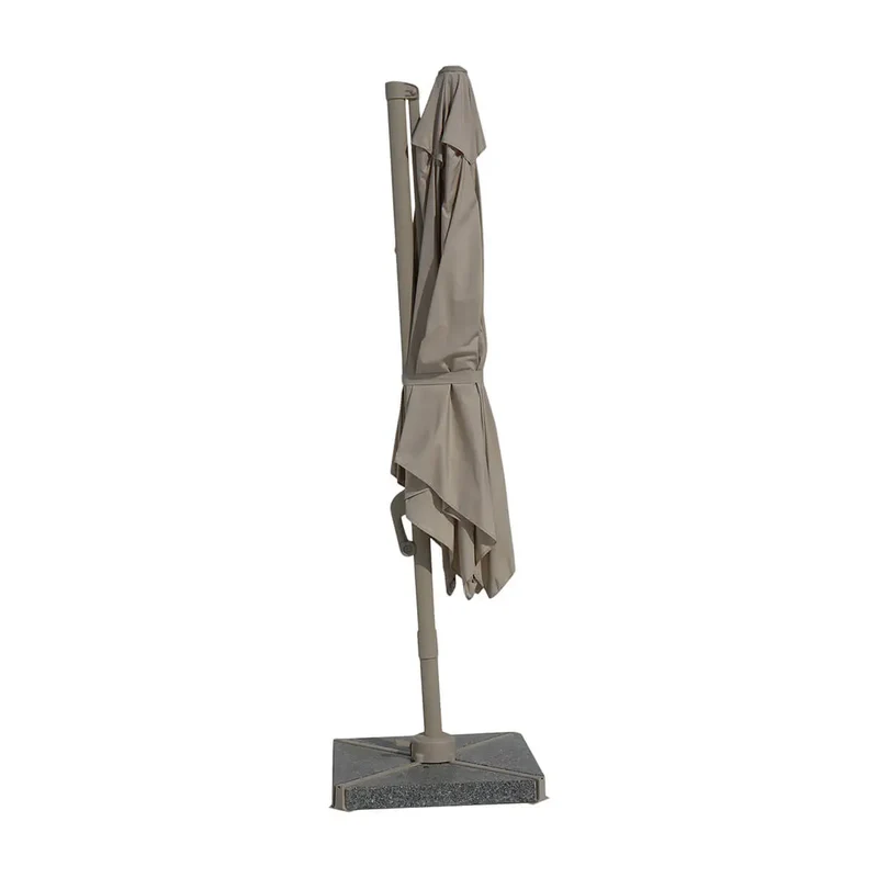 Outdoor Cantilever Garden Parasol with Base Weights | Square Patio Umbrella