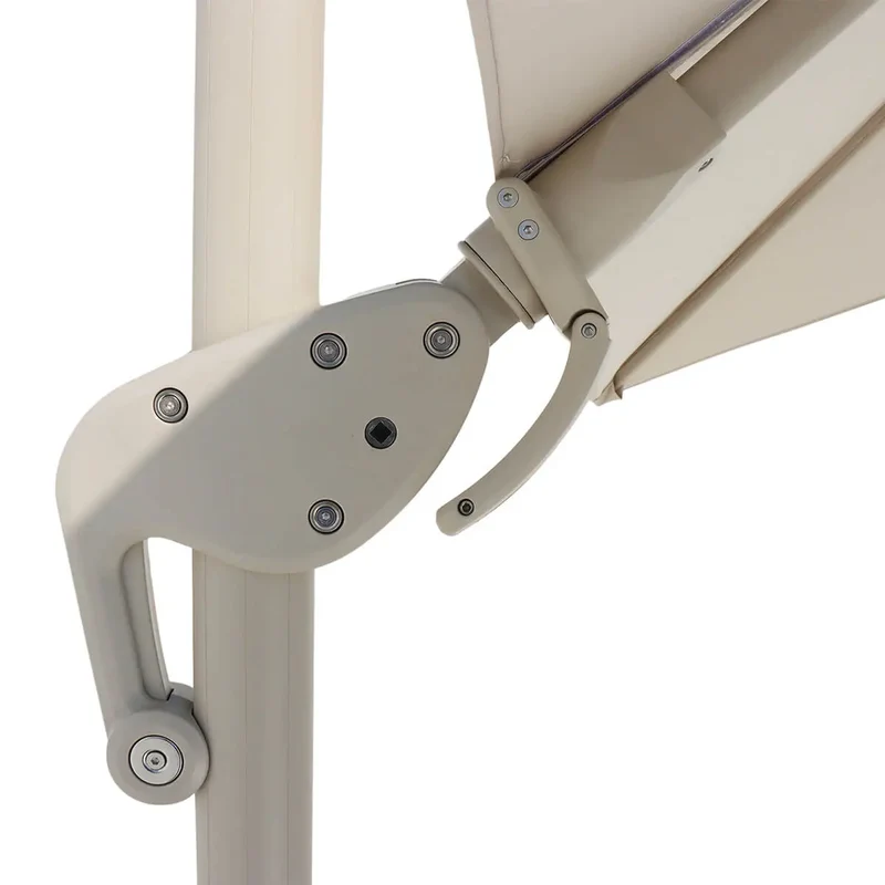 Outdoor Cantilever Garden Parasol with Base Weights | Square Patio Umbrella