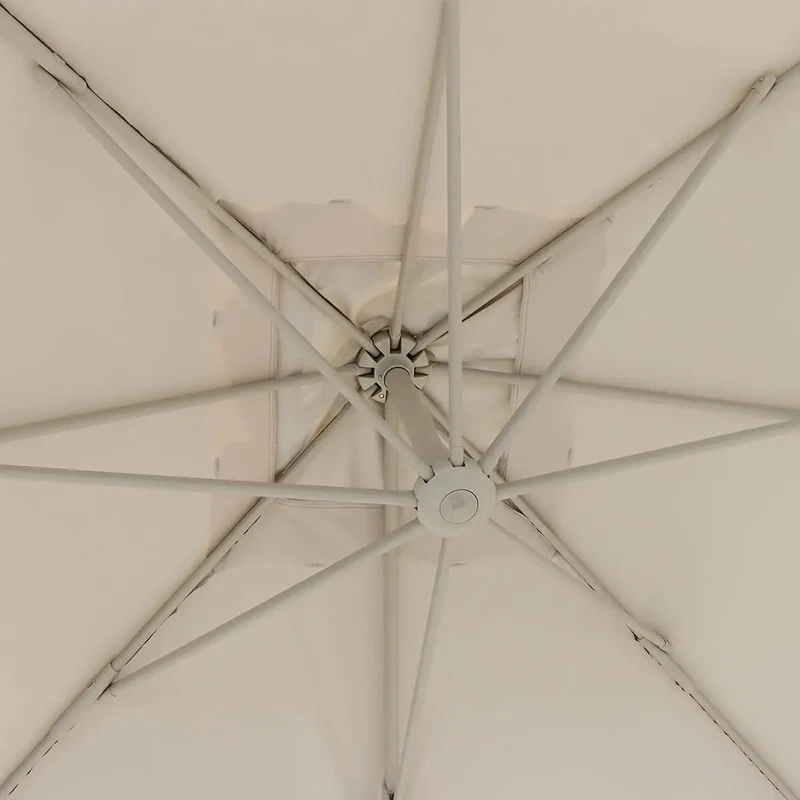 Outdoor Cantilever Garden Parasol with Base Weights | Square Patio Umbrella