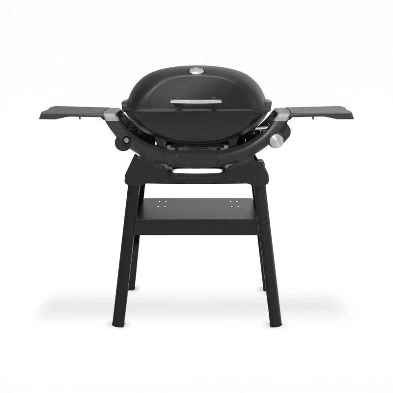Compact Gas BBQ Grill with Side Tables – Premium Outdoor Gas Barbecue for Patio & Garden