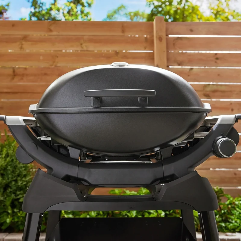 Compact Gas BBQ Grill with Side Tables – Premium Outdoor Gas Barbecue for Patio & Garden