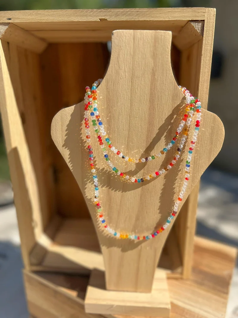Collier/bracelet MYA perles multicolores