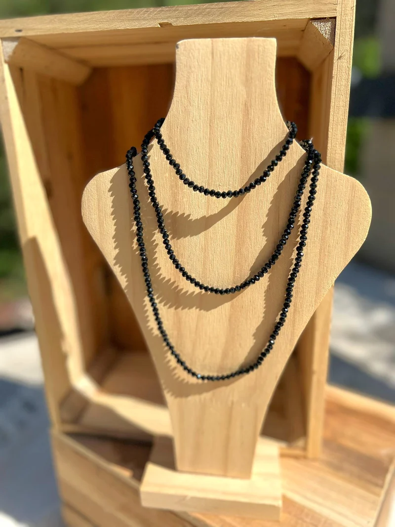 Collier/bracelet MYA perles noires