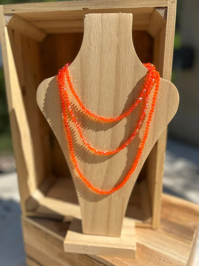 Collier/bracelet MYA perles orange