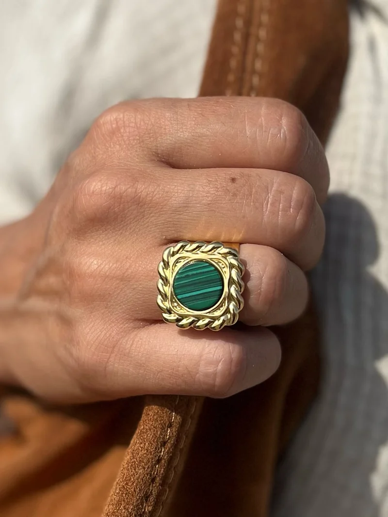 Bague MIRA verte