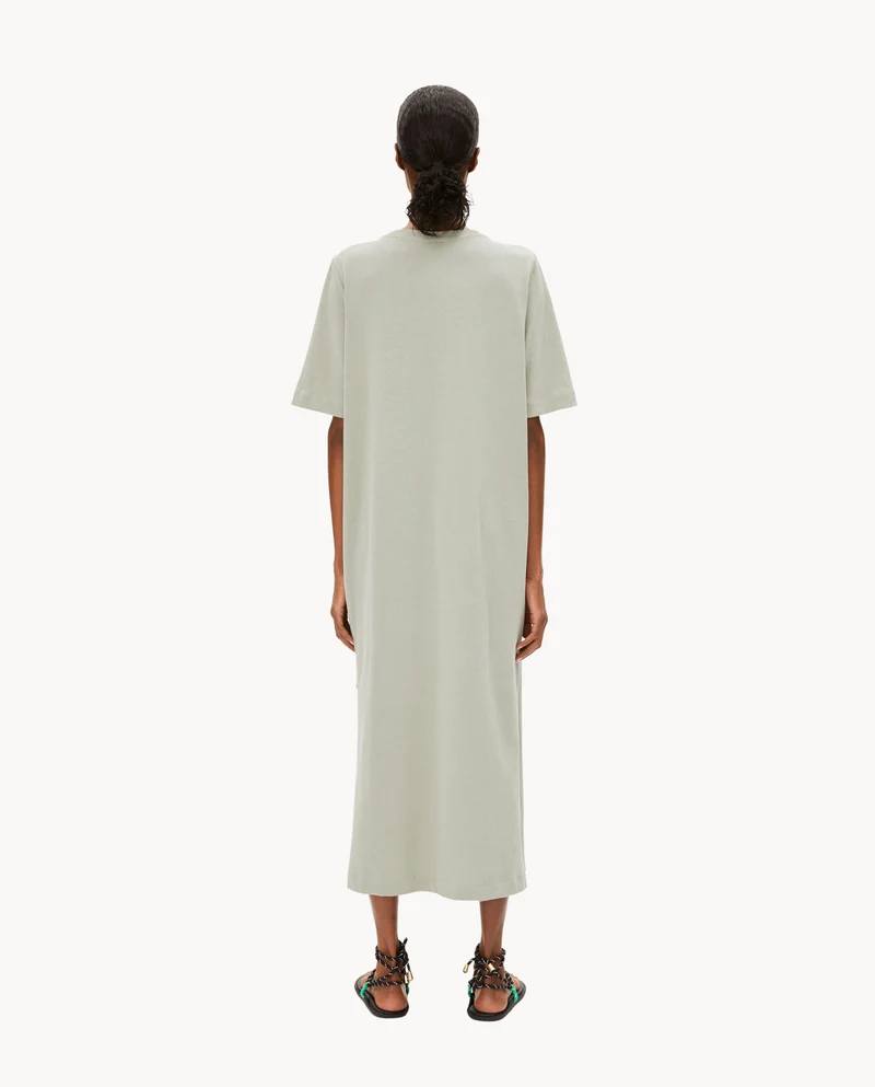 Robe t-shirt midi en coton bio et recyclé