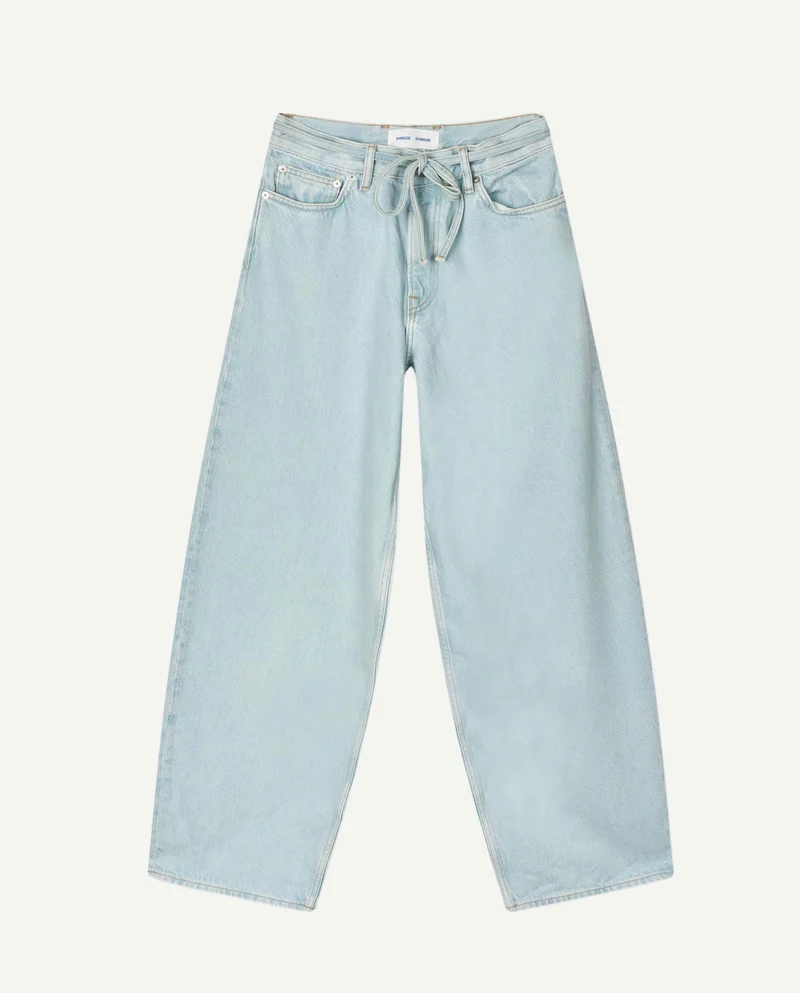 Jean large ceinturé en coton bio Saharper Surf Spray