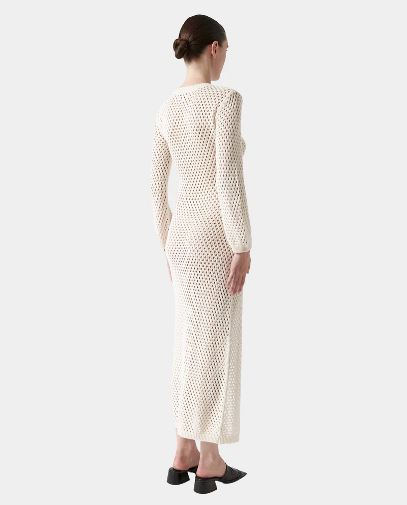 Robe longue en crochet bio