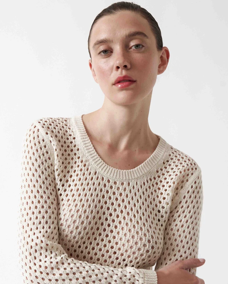 Robe longue en crochet bio
