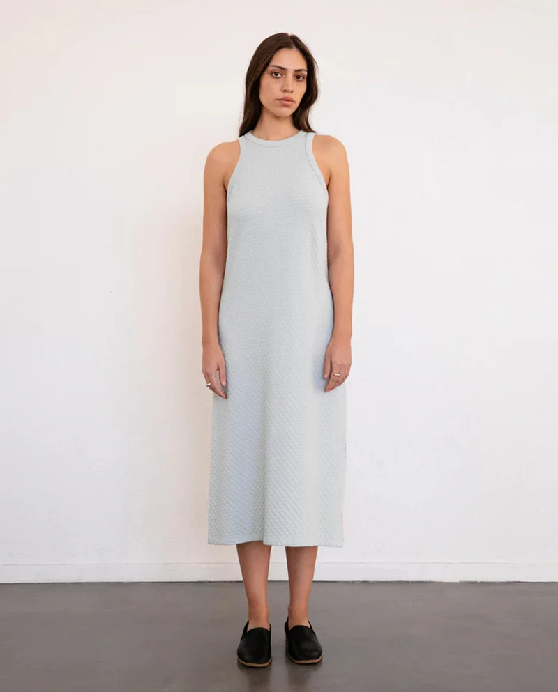 Robe midi en maille bio