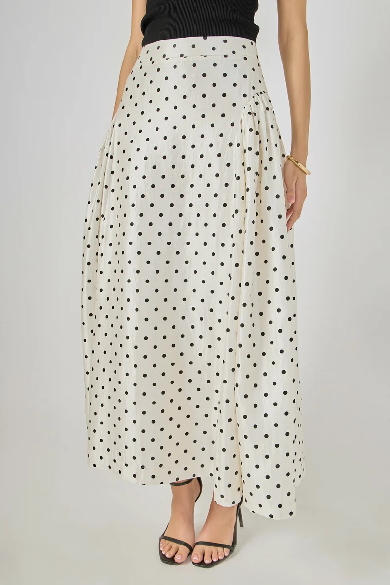 Polka Dot Maxi Skirt