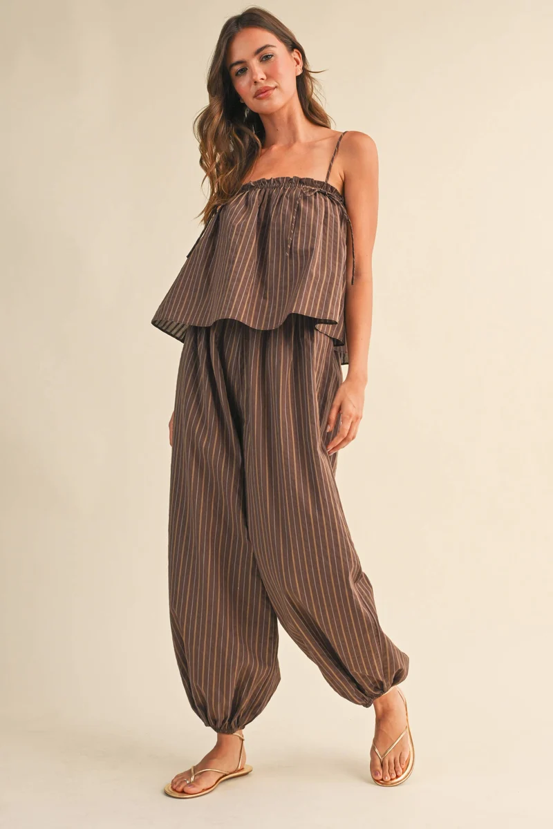FLOWY BALLOON PANT JUMPSUIT (LM-0070)