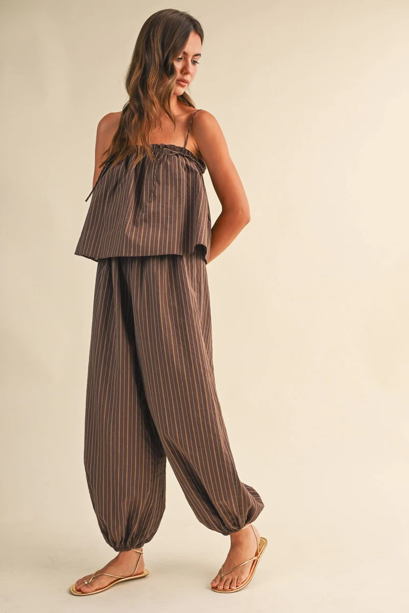 FLOWY BALLOON PANT JUMPSUIT (LM-0070)