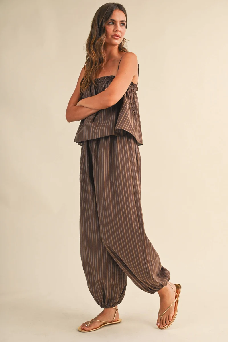 FLOWY BALLOON PANT JUMPSUIT (LM-0070)