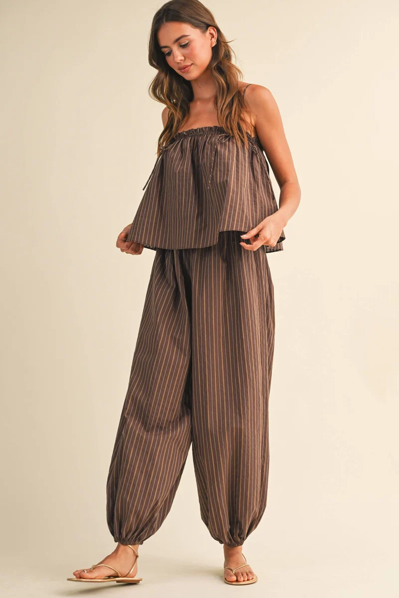 FLOWY BALLOON PANT JUMPSUIT (LM-0070)