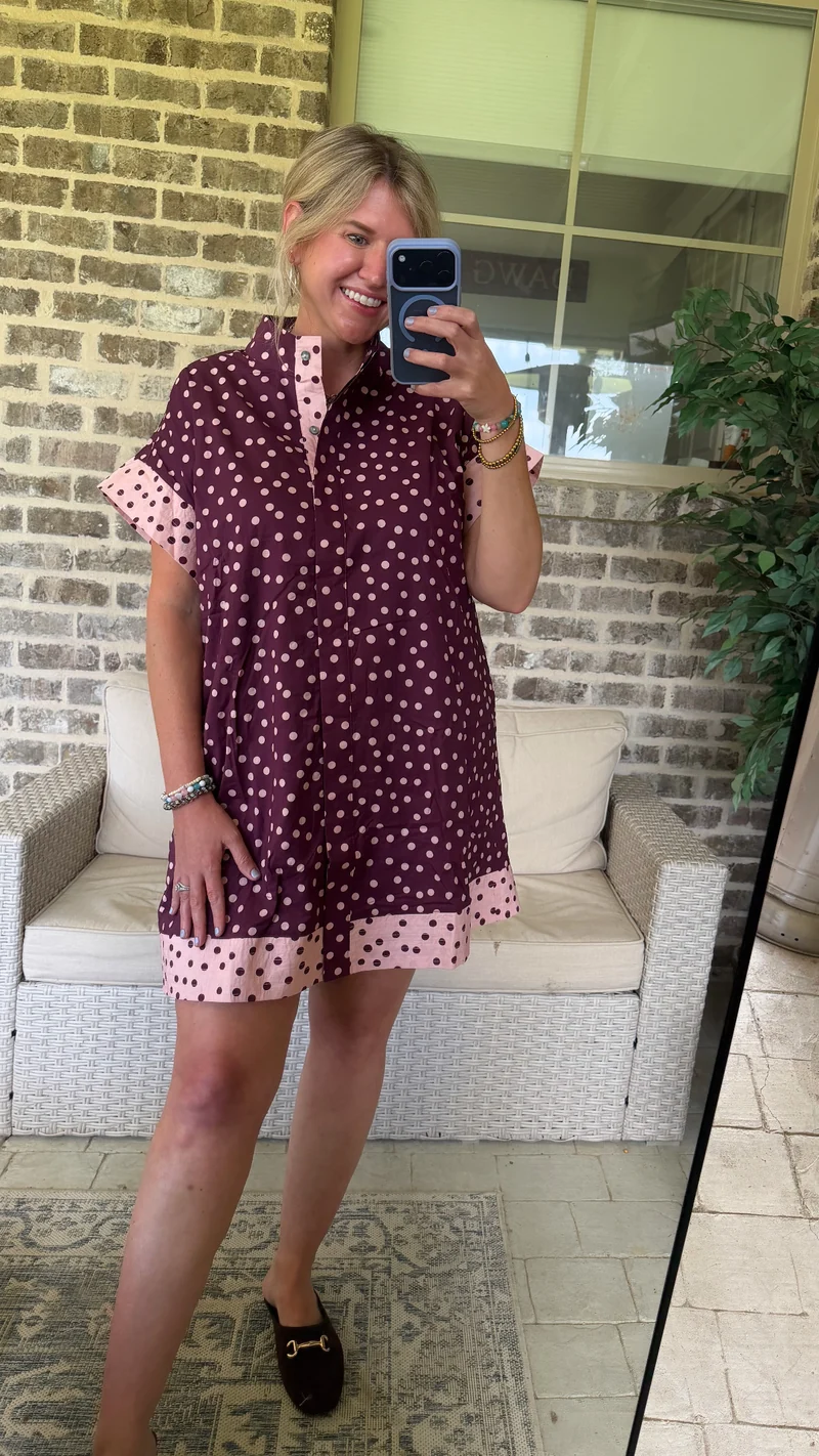 CECE POLKA DOT DRESS (LM-0080)