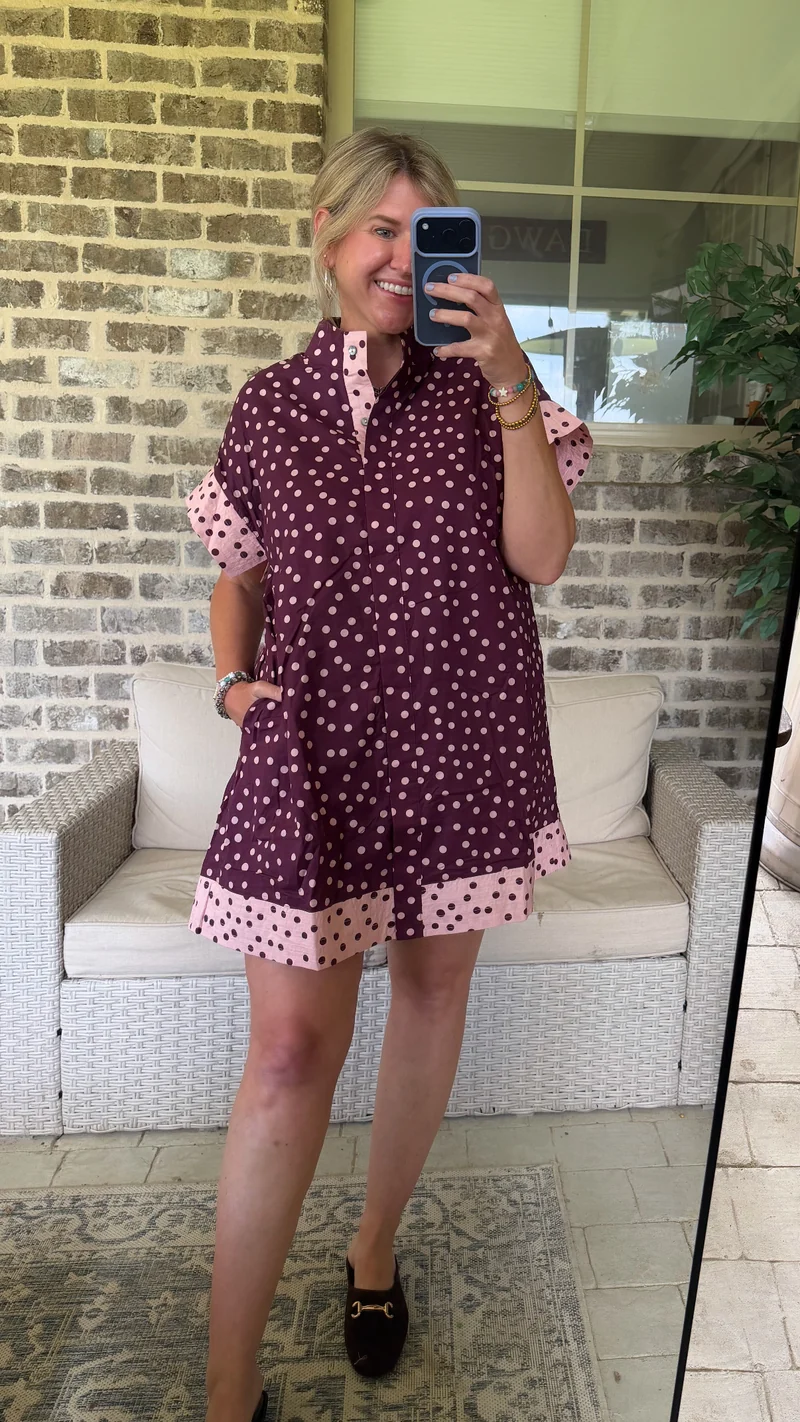 CECE POLKA DOT DRESS (LM-0080)