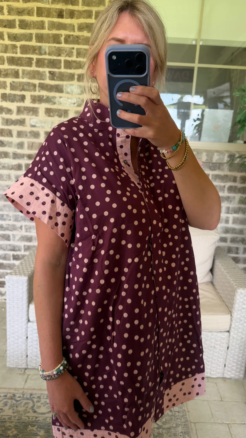CECE POLKA DOT DRESS (LM-0080)