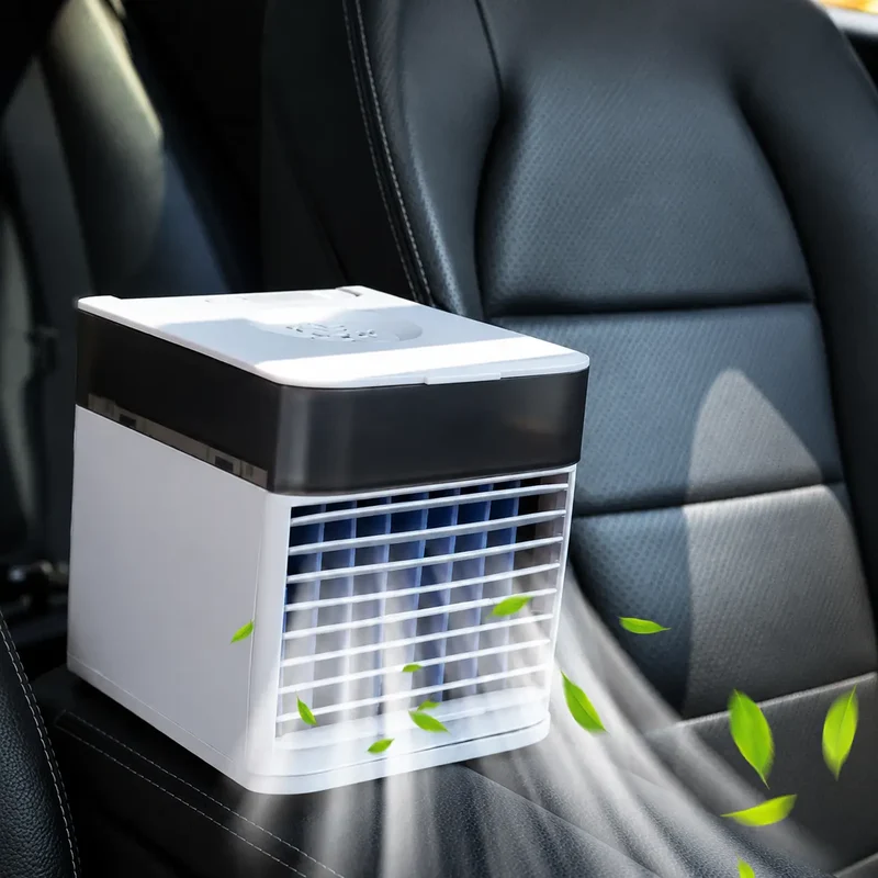Portable Car Air Cooler | 12V/24V Vehicle Air Conditioner with Water Cooling | Compact Cooling Fan for Cars & Trucks