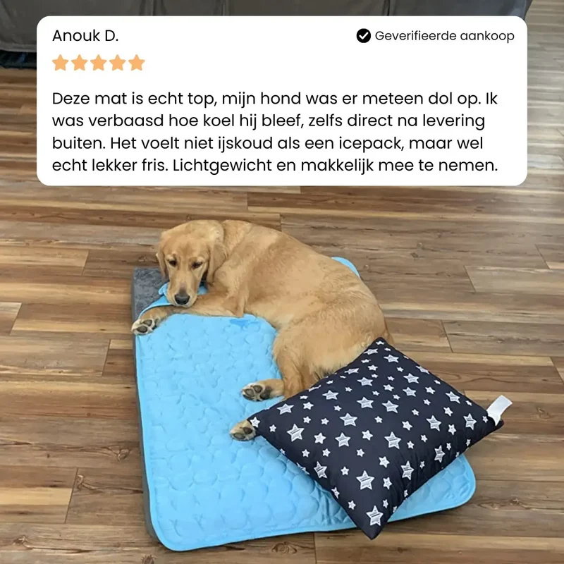 Self-Cooling Dog Mat | Non-Toxic Gel-Free Design for Portable Heat Relief
