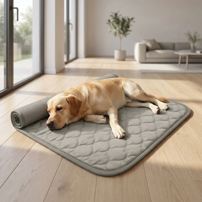 Self-Cooling Dog Mat | Non-Toxic Gel-Free Design for Portable Heat Relief