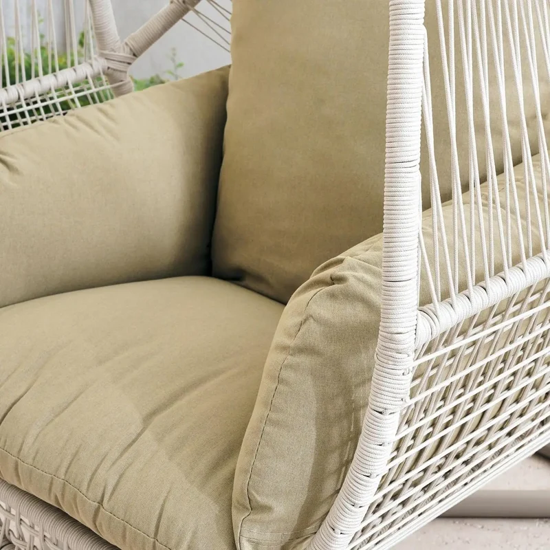 Outdoor Hanging Egg Chair with Stand | Freestanding Garden Swing Chair