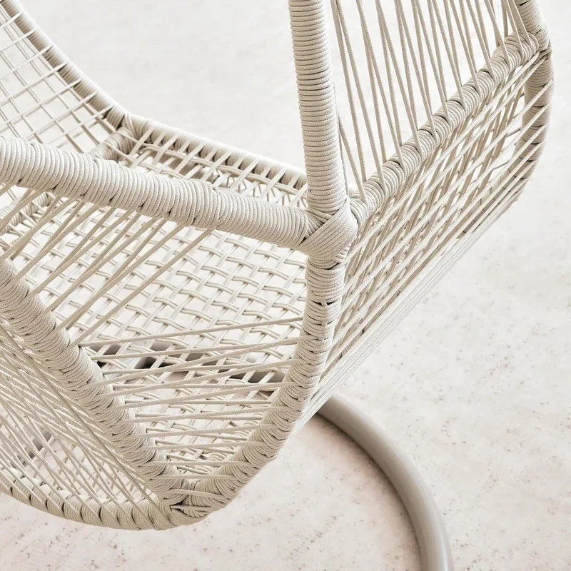 Outdoor Hanging Egg Chair with Stand | Freestanding Garden Swing Chair