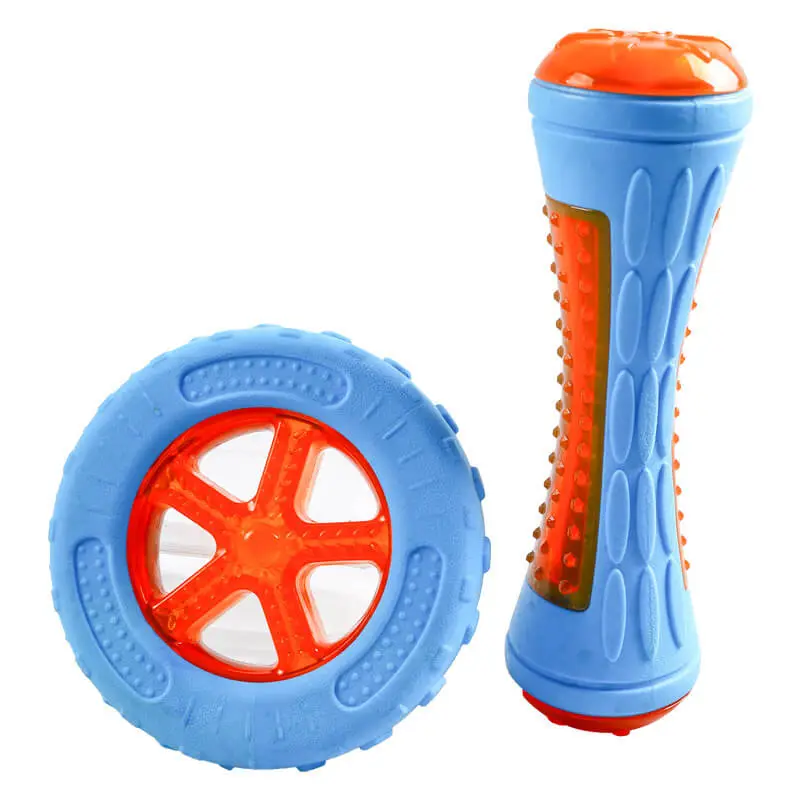 Interactive Dog Toy | Tough Floating Chew Toy with Built-in Squeaker | Durable Fun for Water Play