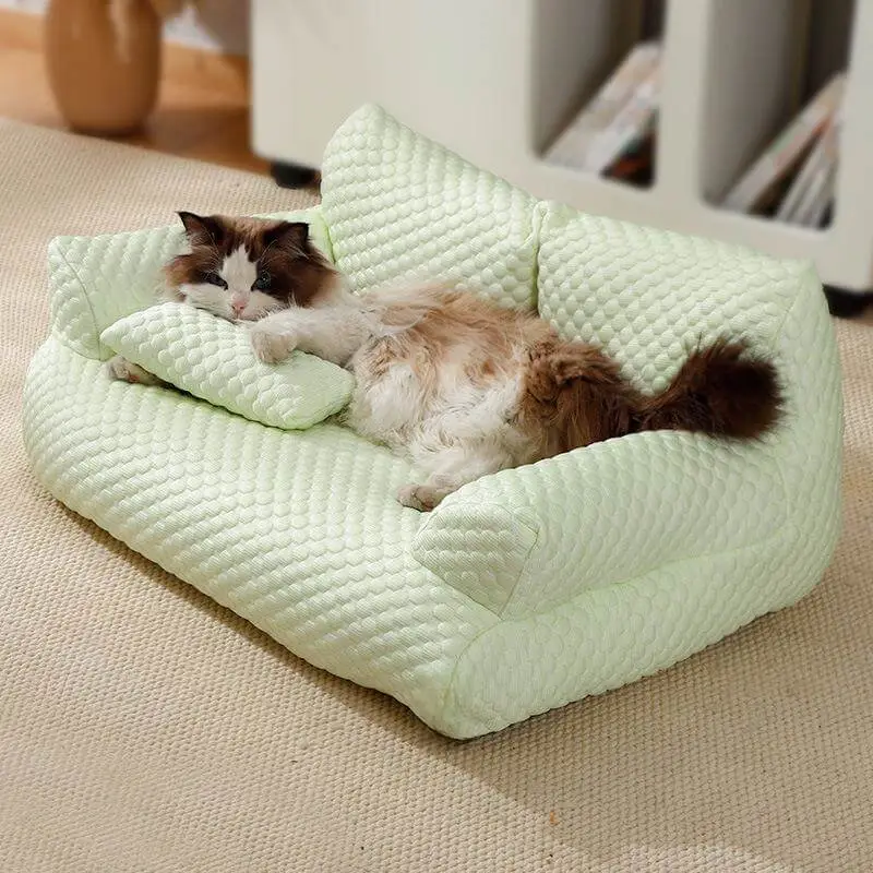 Cooling Pet Bed | Ice Silk Dog Bed with Plush Padding | Breathable Design for Ultimate Comfort