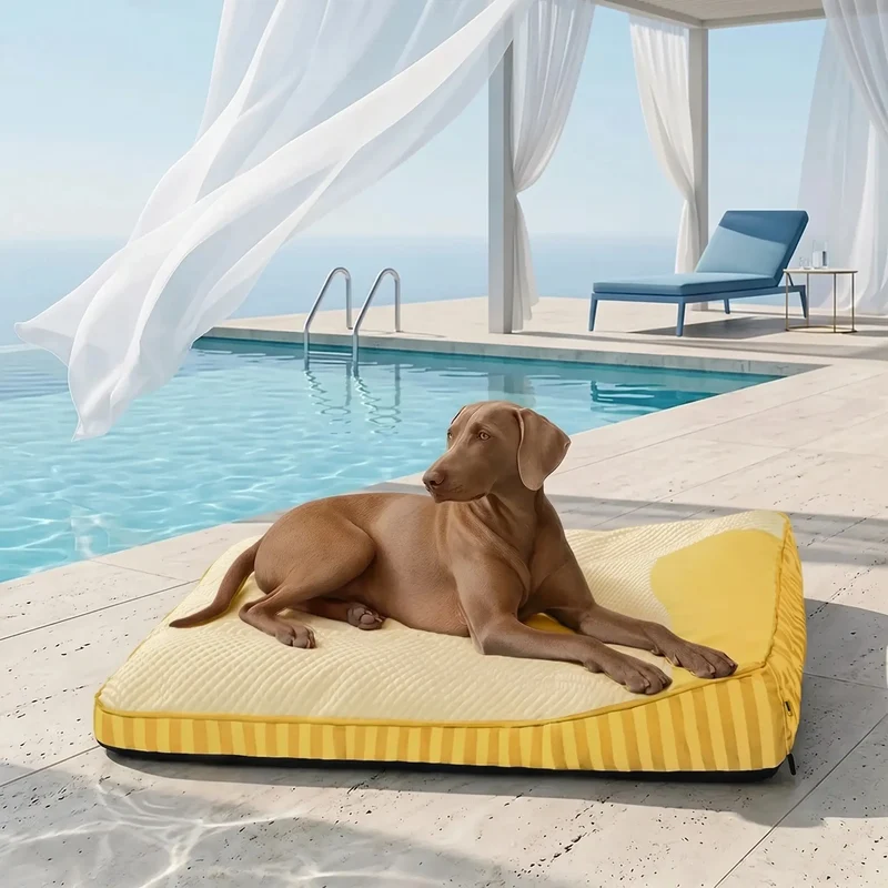 Cooling Orthopedic Dog Bed | Large Design with High-Density Support for Joint Health