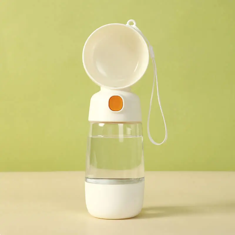 Portable Dog Water Bottle with Food Container for Walks Travel Hiking