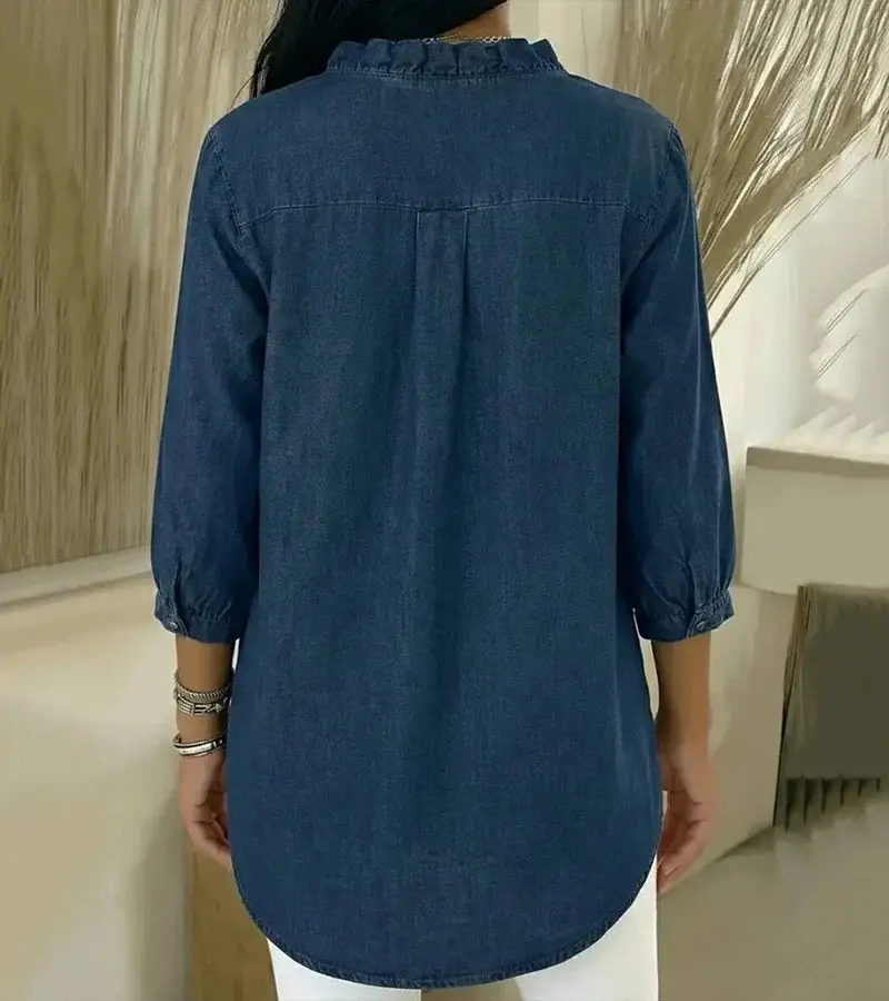 Women's Lightweight Ruffled Blouse | Airy Casual Summer Top for Women