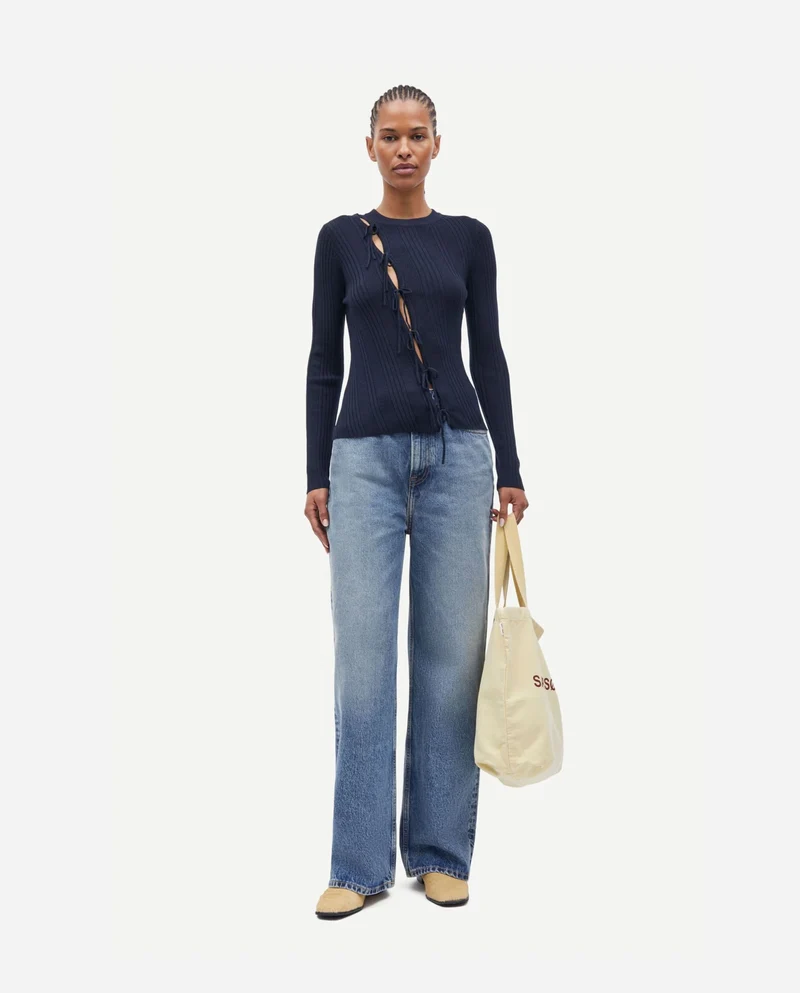 Jean ample en coton bio Sashelly Morning Sky