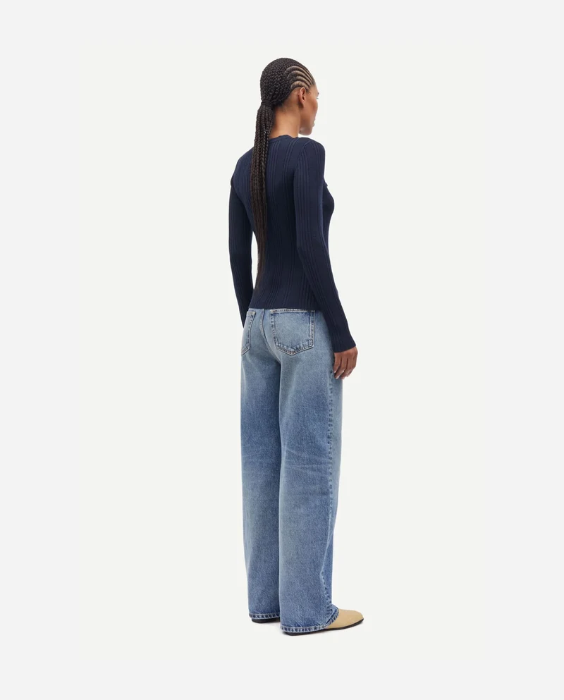 Jean ample en coton bio Sashelly Morning Sky