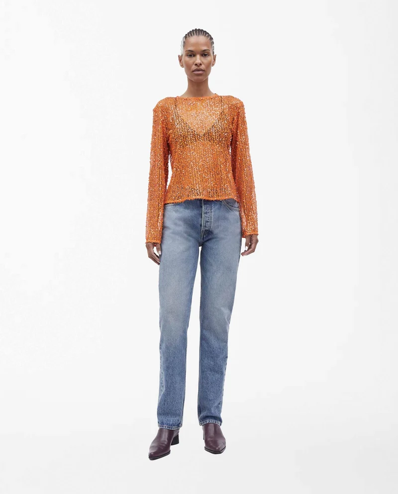 Jean droit en coton bio Sasusan Morning Sky