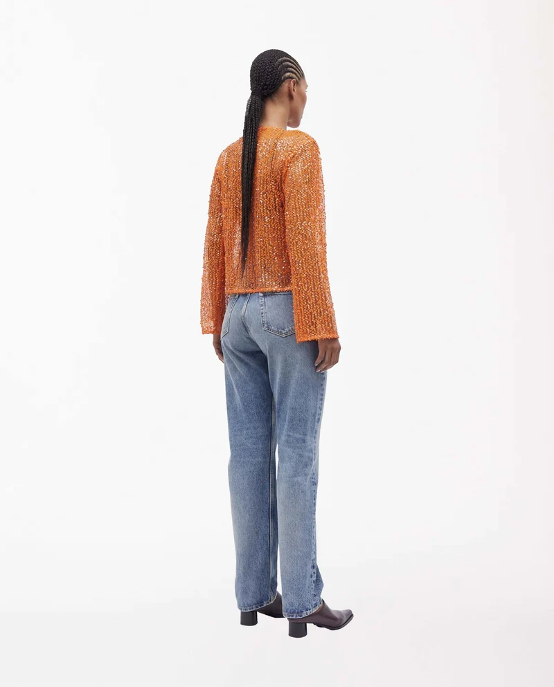 Jean droit en coton bio Sasusan Morning Sky