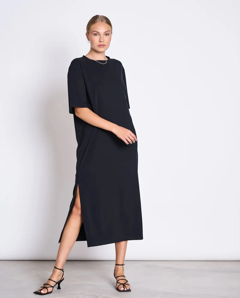 Robe t-shirt midi en coton bio