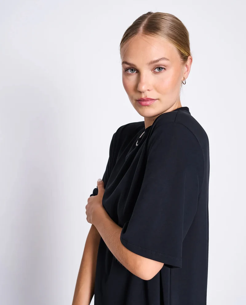 Robe t-shirt midi en coton bio