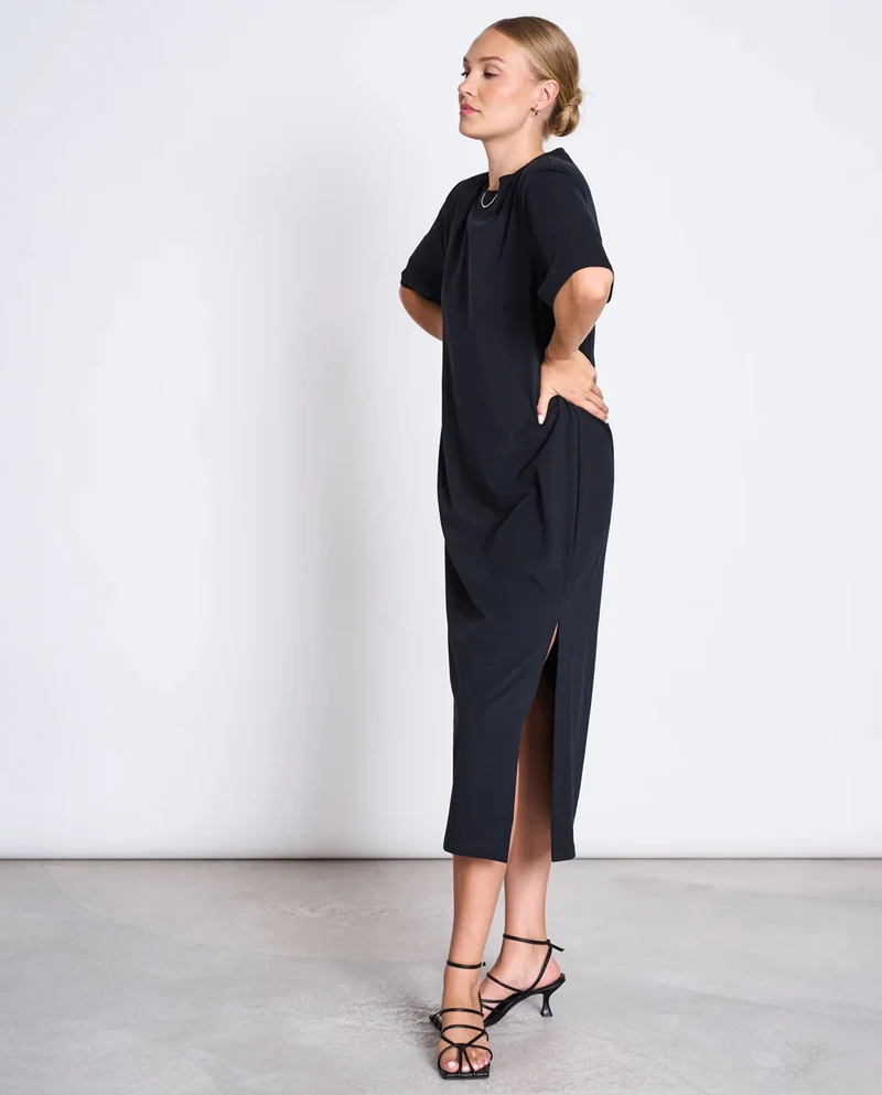 Robe t-shirt midi en coton bio