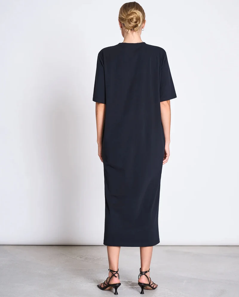 Robe t-shirt midi en coton bio