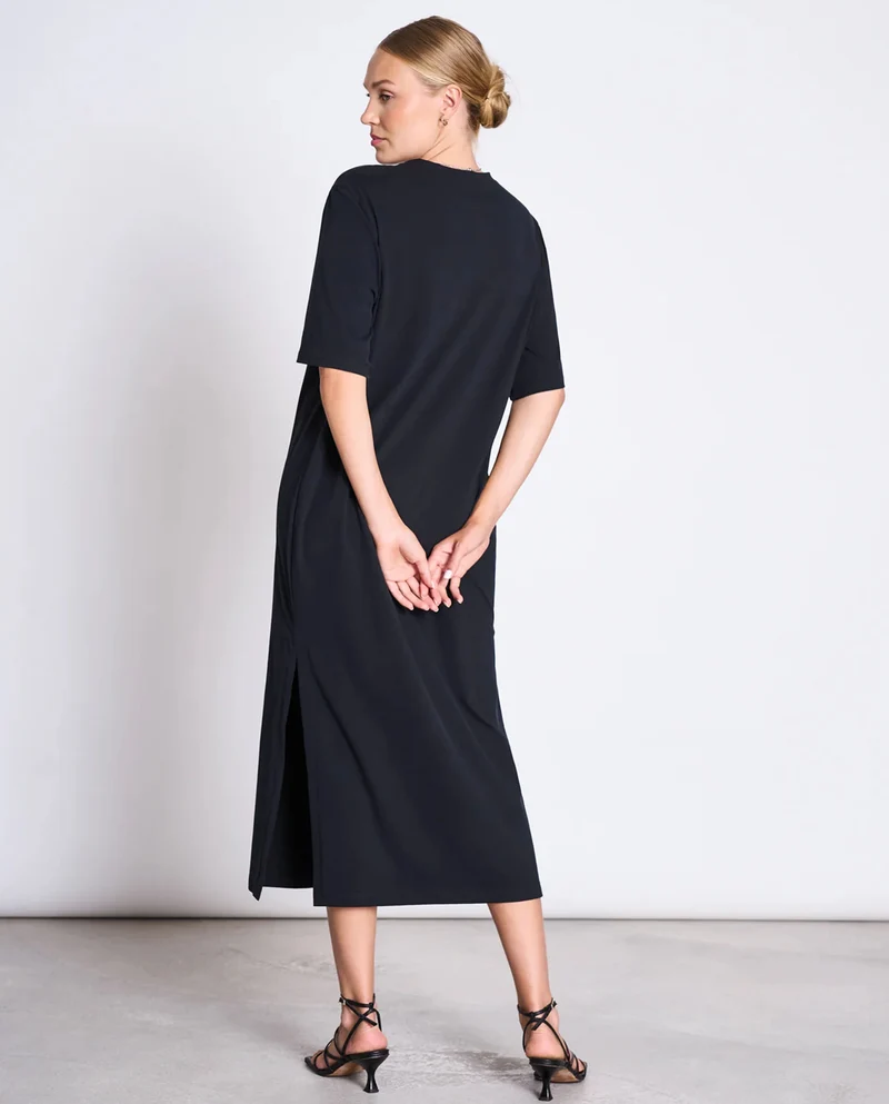 Robe t-shirt midi en coton bio
