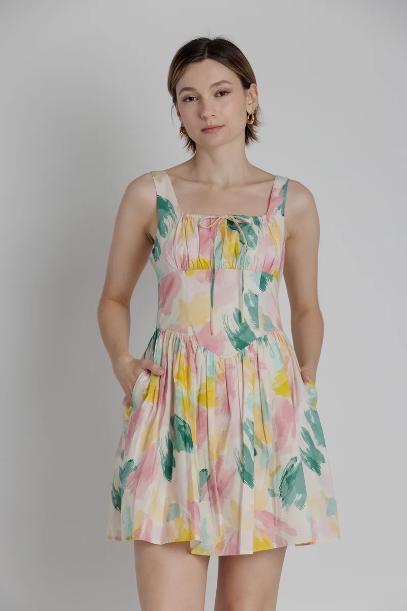 APOLLO MINI DRESS W/TIES