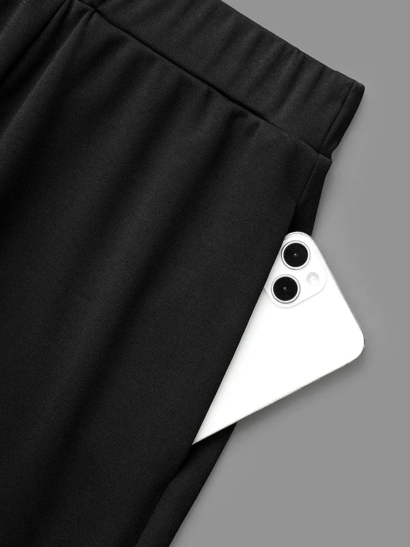 Elastic Waist Fishtail Maxi Skirt